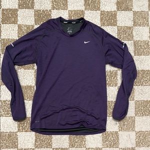 Nike Men's Purple Long Sleeve Shirt